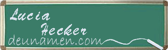 Lucia Hecker Visitenkarte